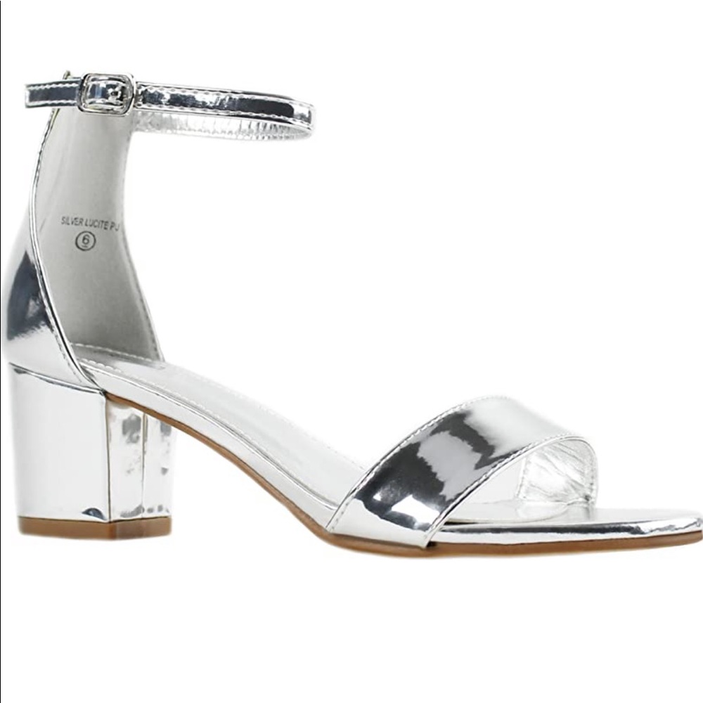 Illude Ankle Strap Block Heel Sandals - Size 10